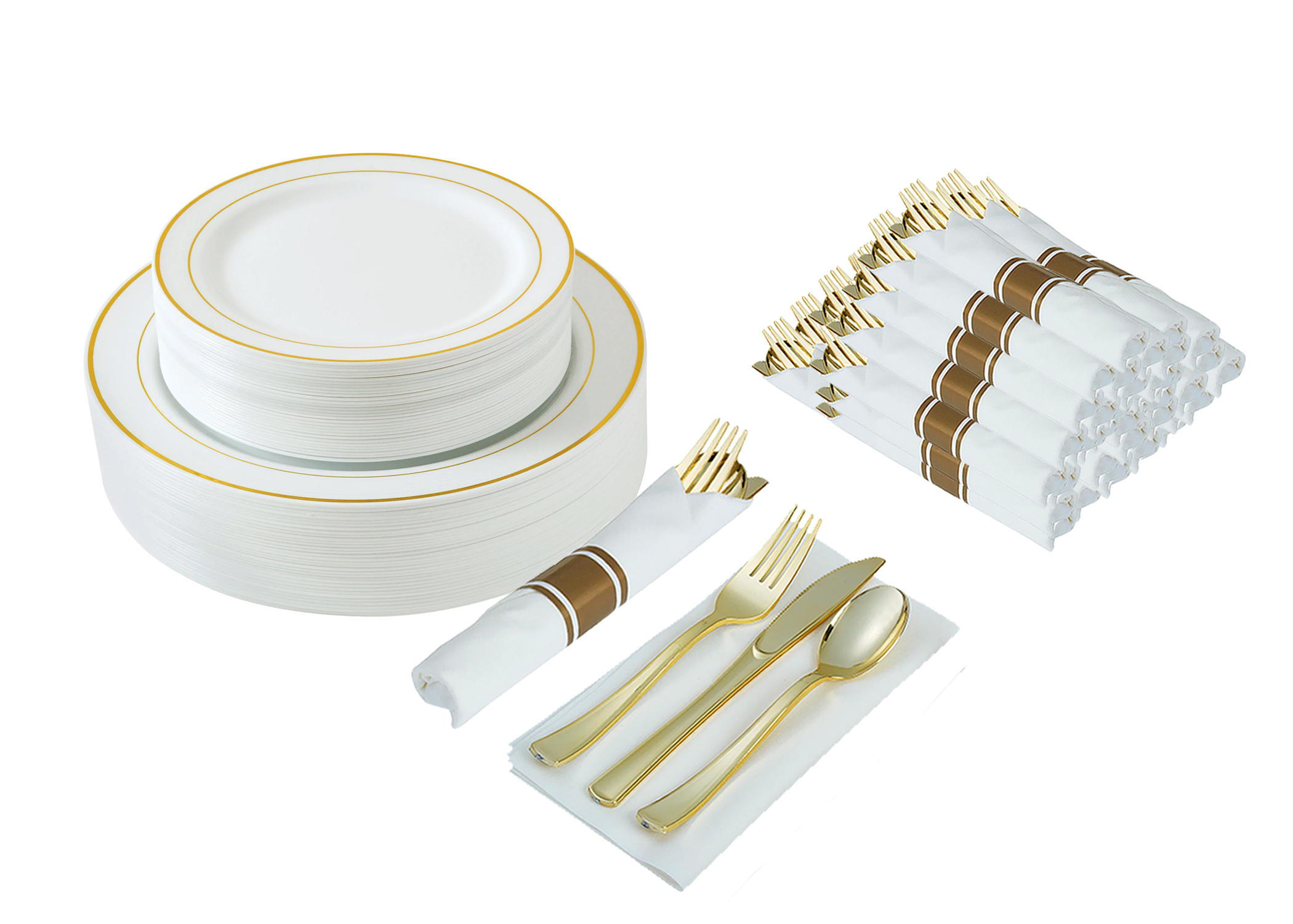 Plastic dinnerware outlet sets