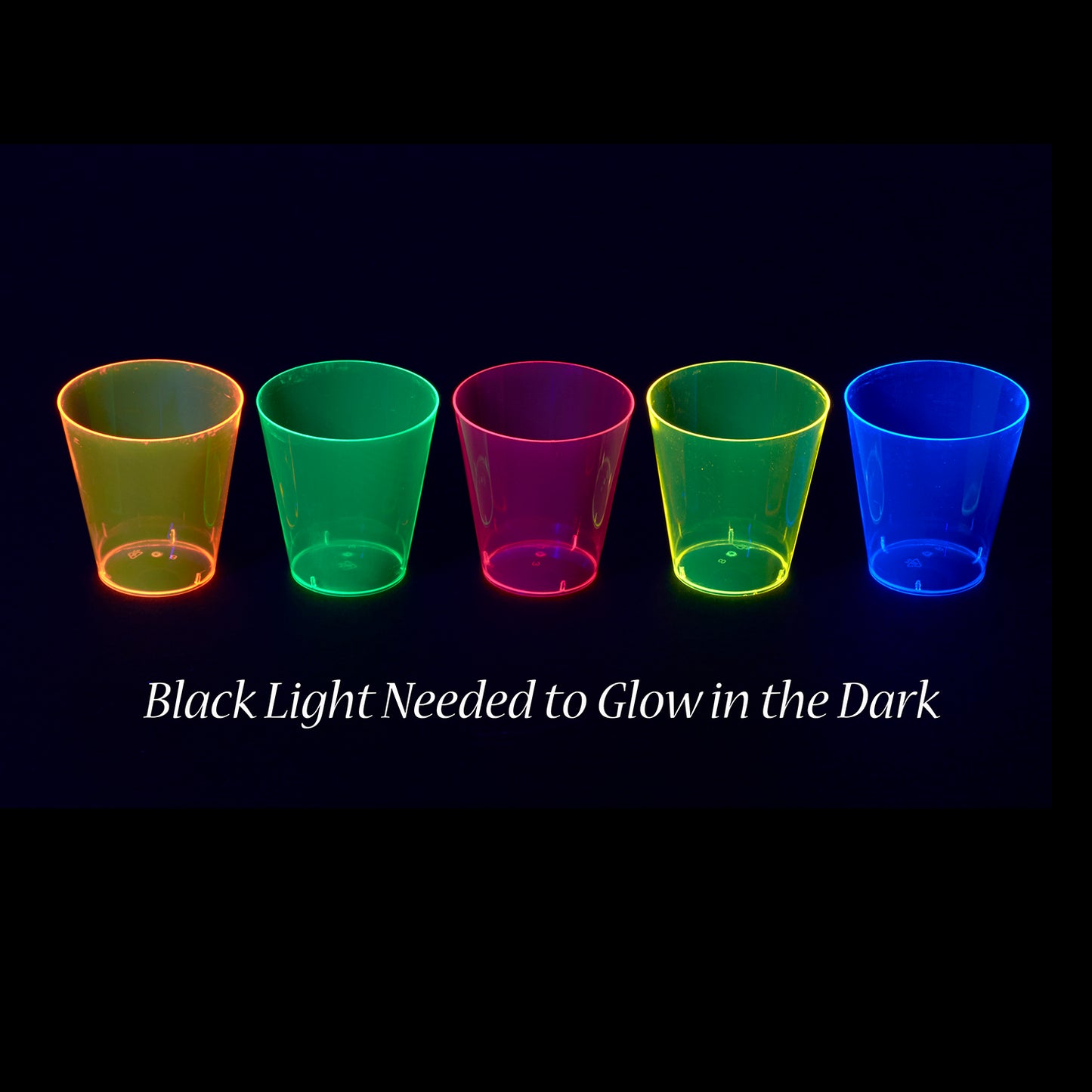 2 Oz. Neon Assorted Color Plastic Cups - 120 Ct.